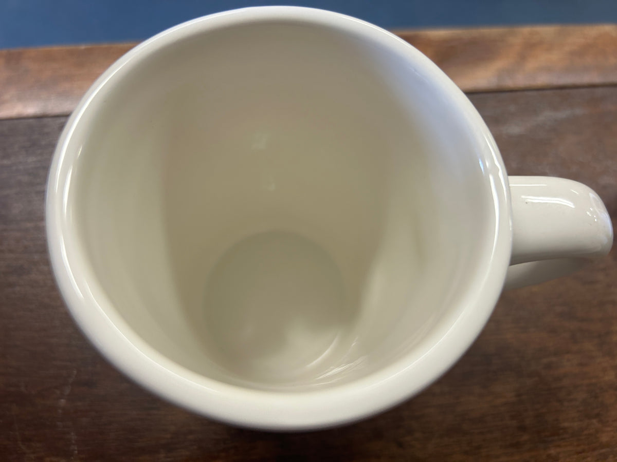 White & Cranberry Williams Sonoma Swedish Glogg Mug, 4"