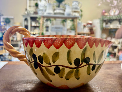 Multicolor  Olive Batter Bowl Italy, 10 1/2"