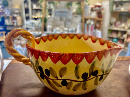 Multicolor  Olive Batter Bowl Italy, 10 1/2"