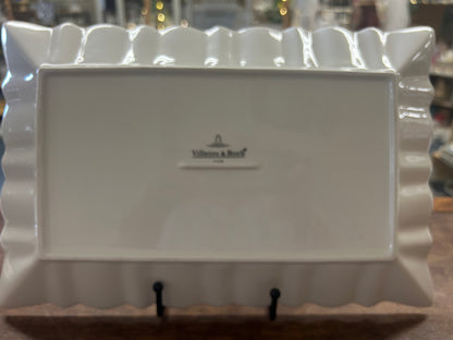 Red Green White Villeroy & Boch Santa Rectangle Platter, 14"