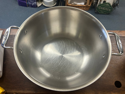 Silver All Clad Copper Core 7 QT Pot, 7 QT