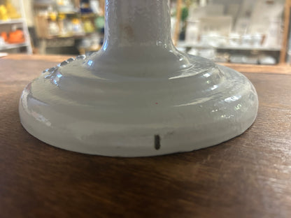 White Ateco Cast Iron Revolving Cake Stand, 12"