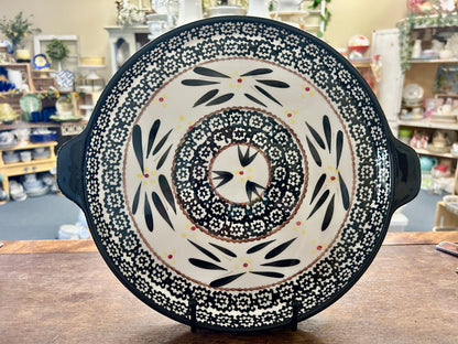 Black Temptations Old World Platter w/ Handles, 13"