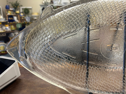 Glasbake Clear Fish Bowl Platter, 18"