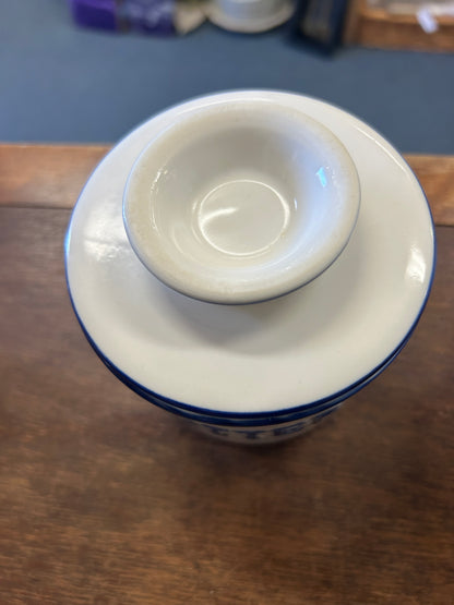 Blue & White  Butter Bell, 4"