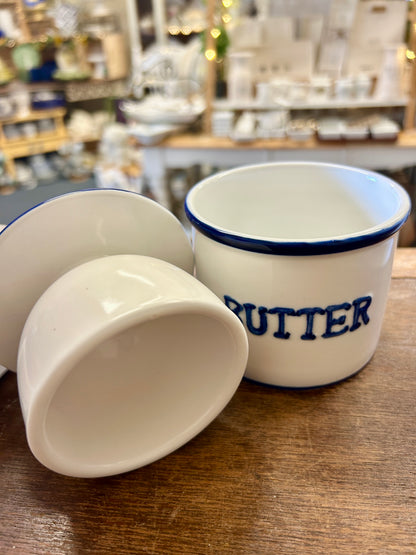 Blue & White  Butter Bell, 4"