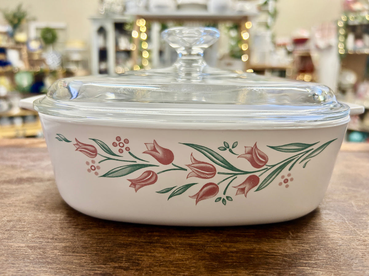 Pink & Green Corningware Rosemarie Pink Tulip 2L, 2L