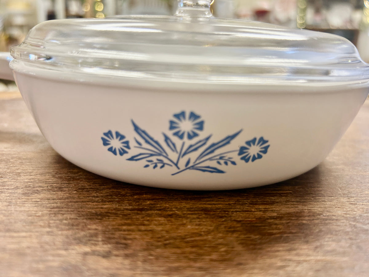 Blue Pyrex Blue Cornflower Pan 16 oz, 16 ounces