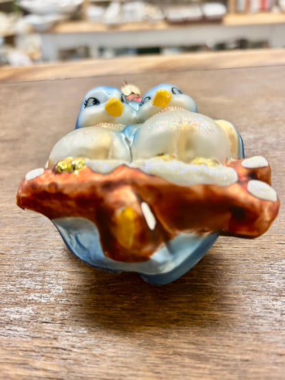 Multicolor Christopher Radko Come Closer My Tweet Ornament, 4"