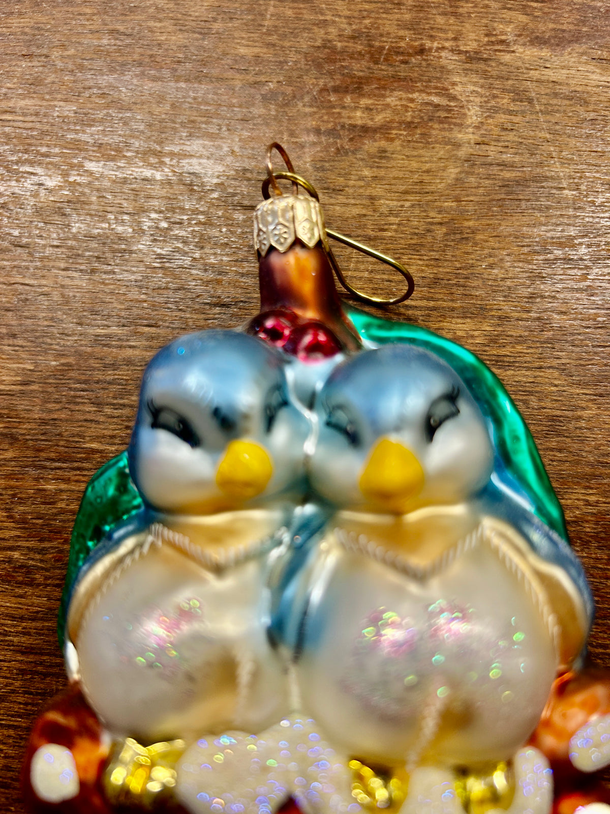 Multicolor Christopher Radko Come Closer My Tweet Ornament, 4"