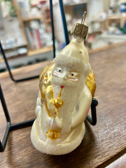 Santa Ornament Gold Sack
