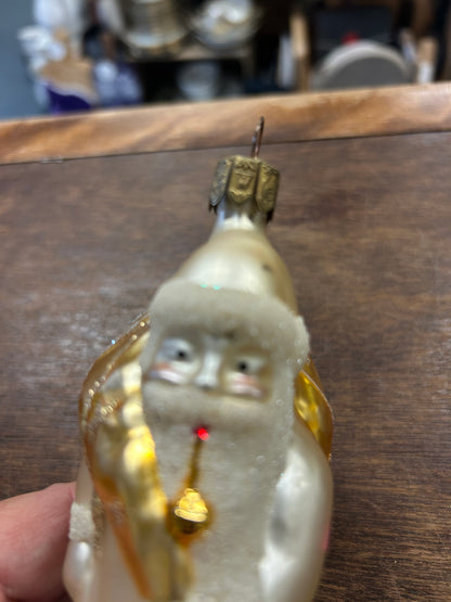 Santa Ornament Gold Sack