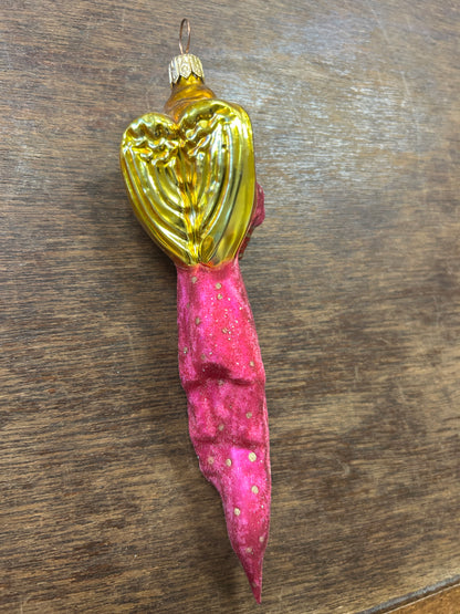 Pink Christopher Radko Little Star Angel Ornament, 7"