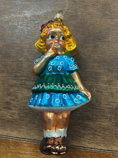 Multicolor Christopher Radko Dainty Jane Ornament, 6 1/2"