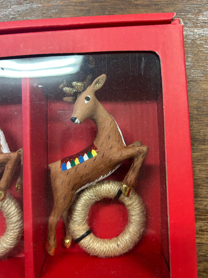 Juliska Reindeer Napkin Rings 4