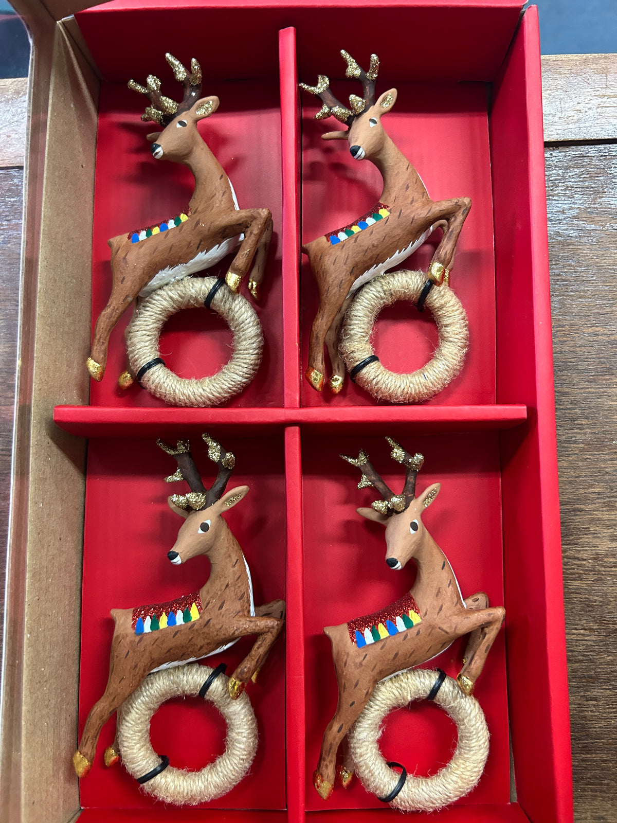 Juliska Reindeer Napkin Rings 4