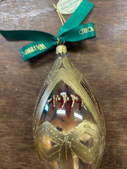 Waterford Dated Egg Drop 1999