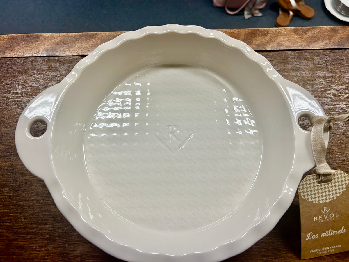Revol NEW White Pie Plate France, 9"