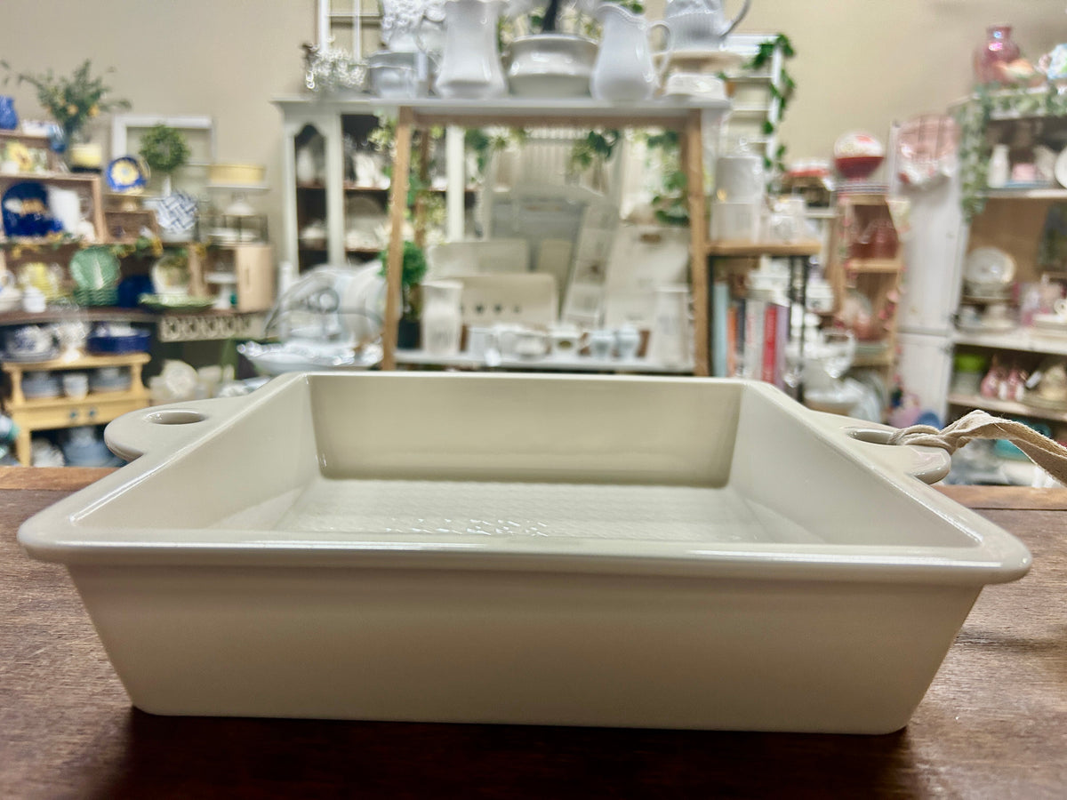 Revol NEW White Square Baker France, 9"