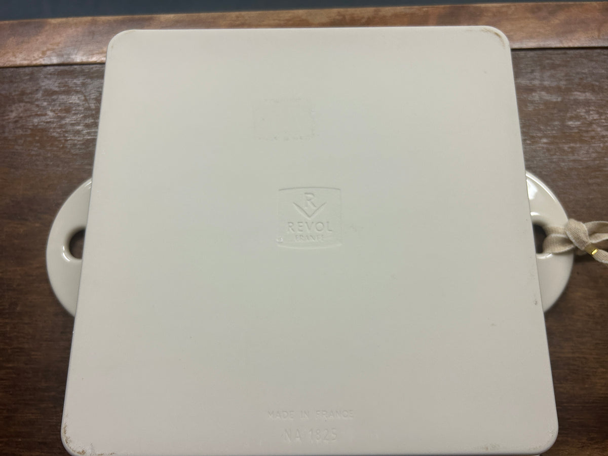 Revol NEW White Square Baker France, 9"