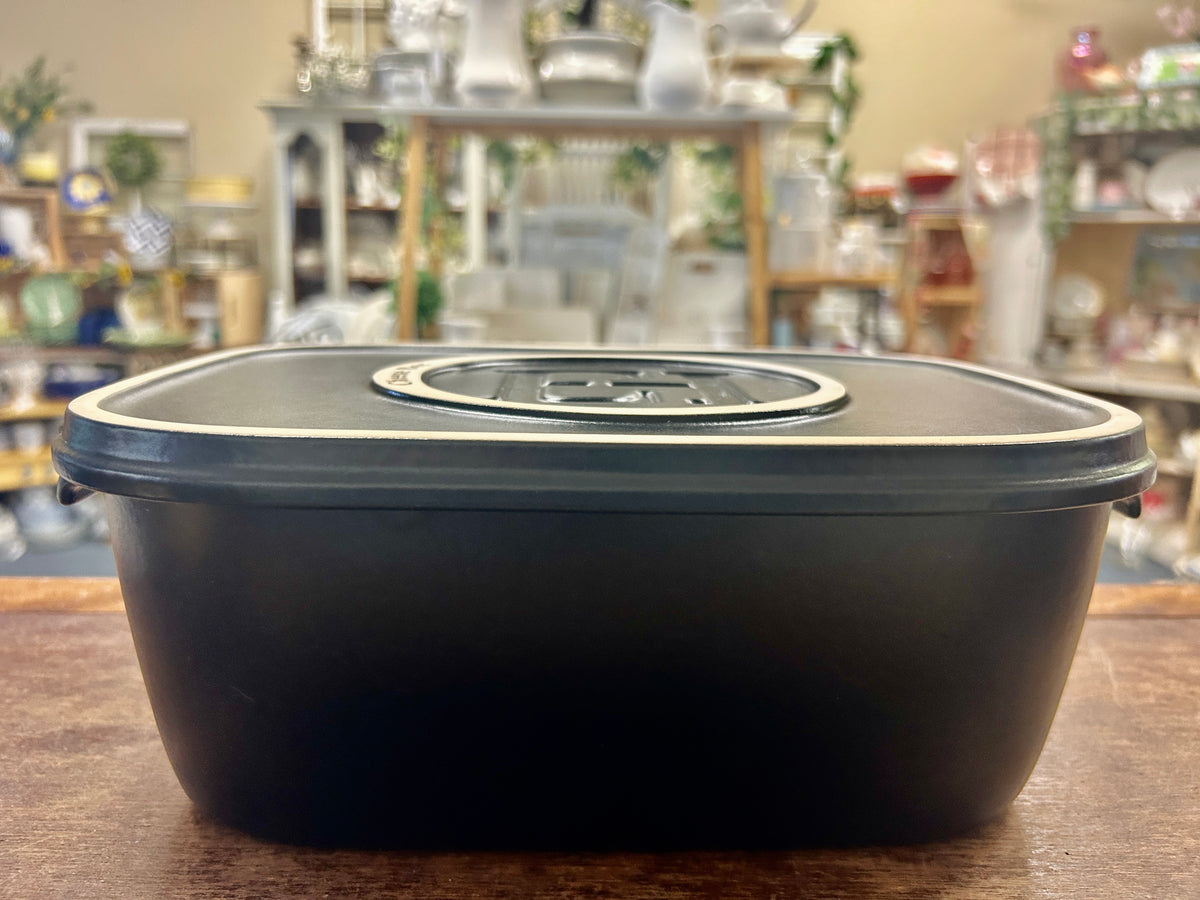 Black Emile Henry Cheese Box France, 12"