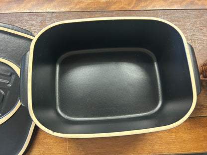 Black Emile Henry Cheese Box France, 12"