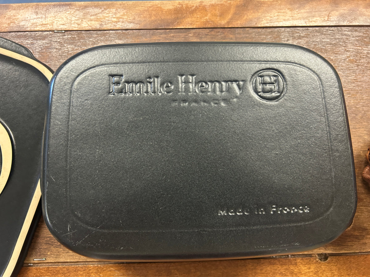 Black Emile Henry Cheese Box France, 12"