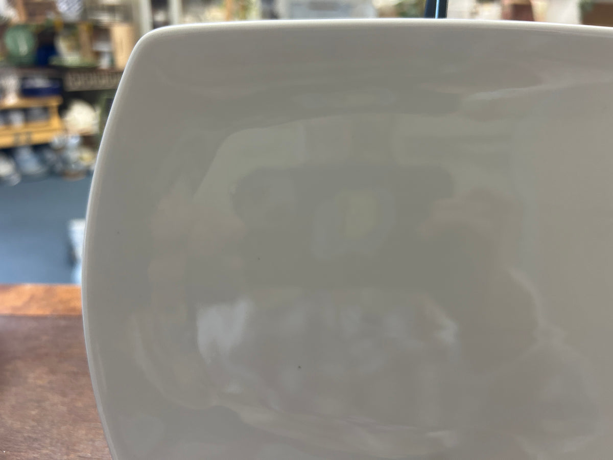 Maison Blanc White Rectangle Platter, 14"
