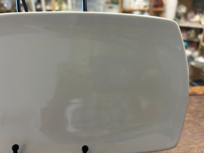 Maison Blanc White Rectangle Platter, 14"