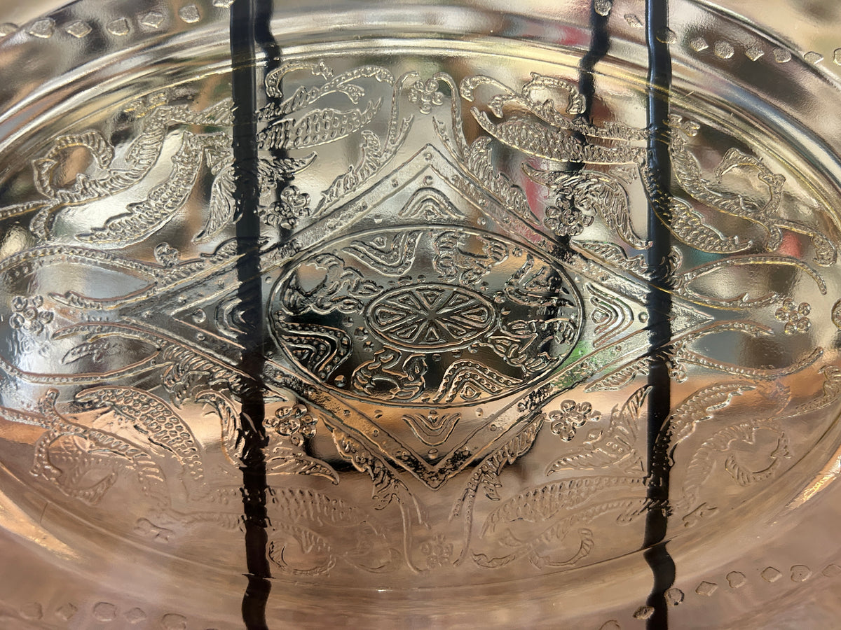 Amber Federal Glass Madrid Amber Platter, 11 1/2"