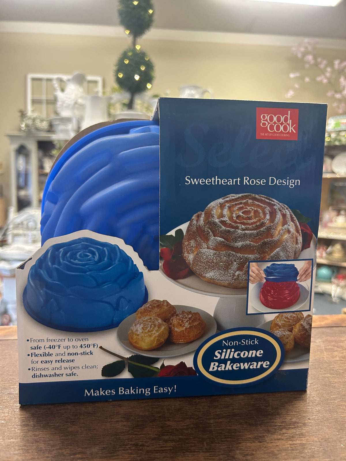Blue Good Cook NEW Rose Cake Mold, 8"