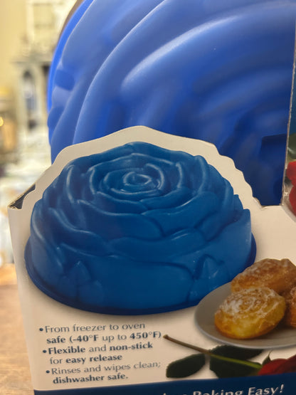 Blue Good Cook NEW Rose Cake Mold, 8"