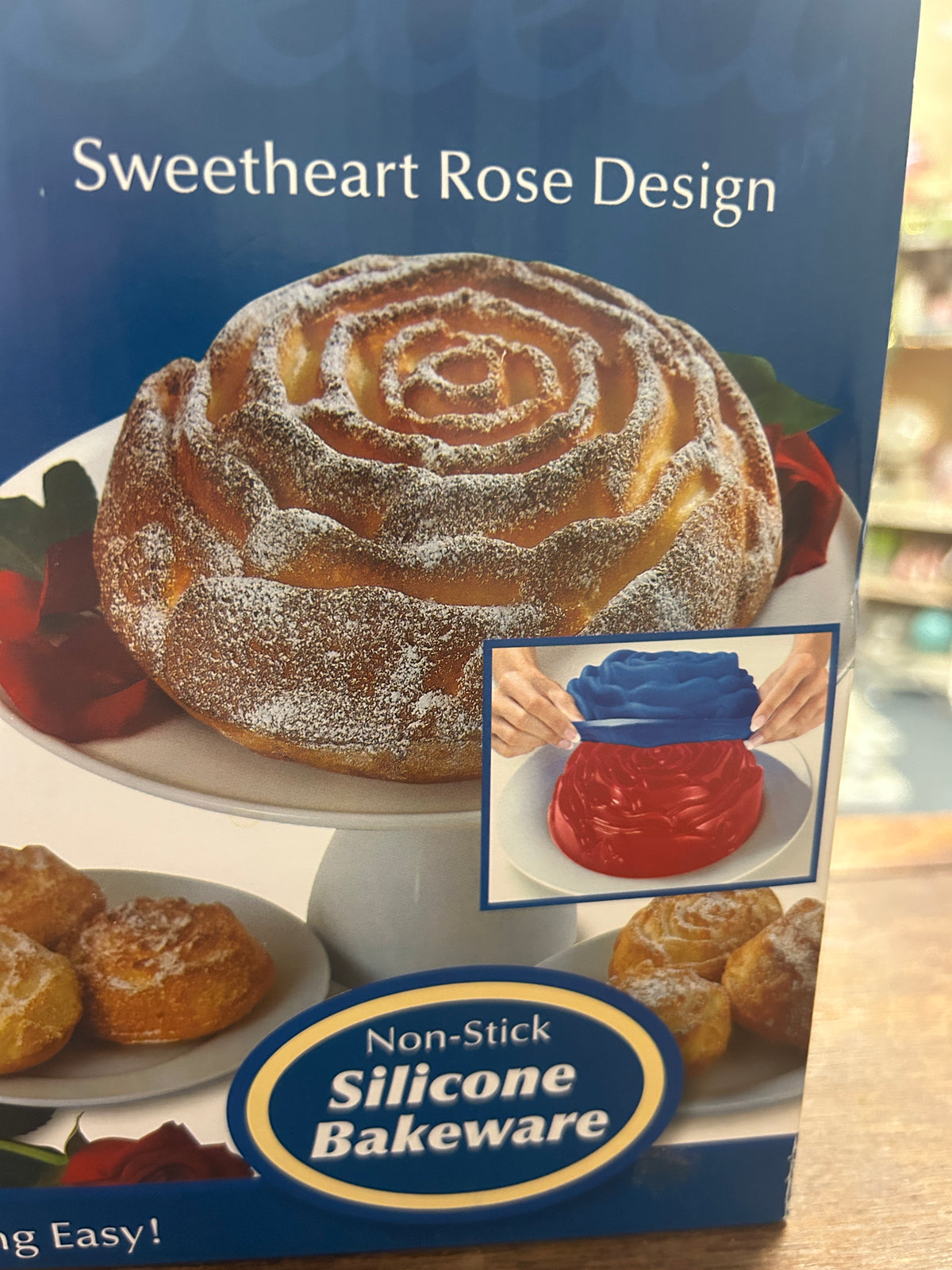 Blue Good Cook NEW Rose Cake Mold, 8"