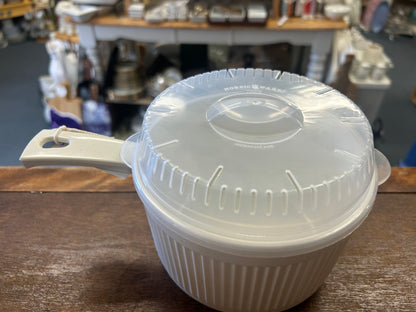 White Nordic Ware Microwave Steamer, 1 QT