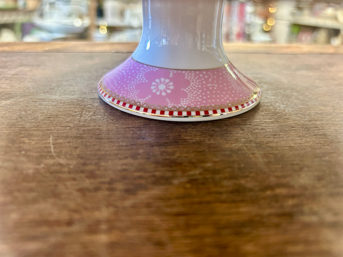 Pink Pip Studio Cherry Floral Cake Stand, 8 1/4"