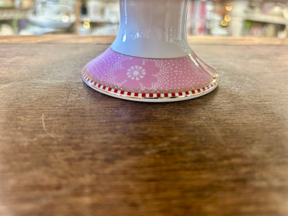 Pink Pip Studio Cherry Floral Cake Stand, 8 1/4"