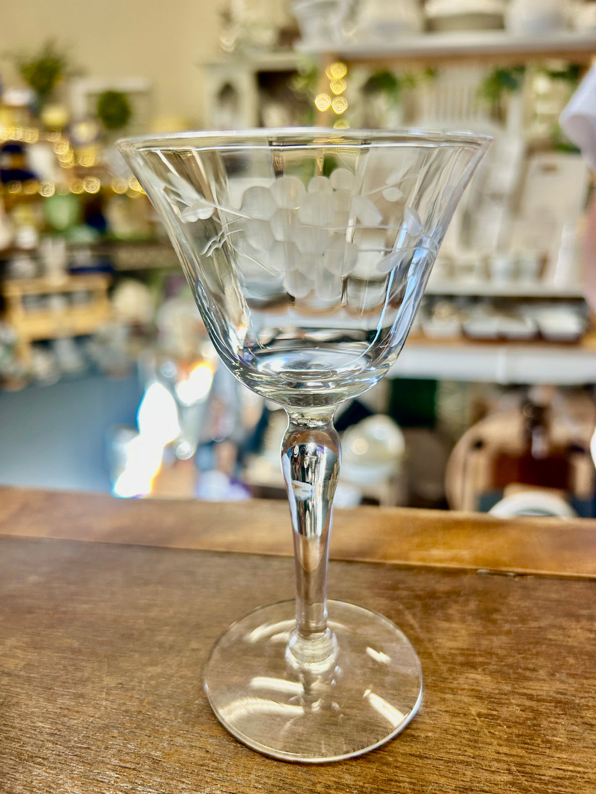 Clear Libbey Windswept Glass, 5 1/4"