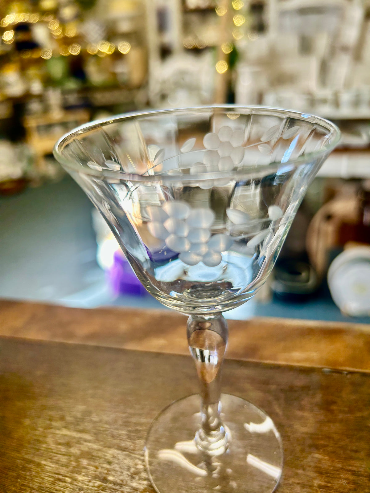 Clear Libbey Windswept Glass, 5 1/4"