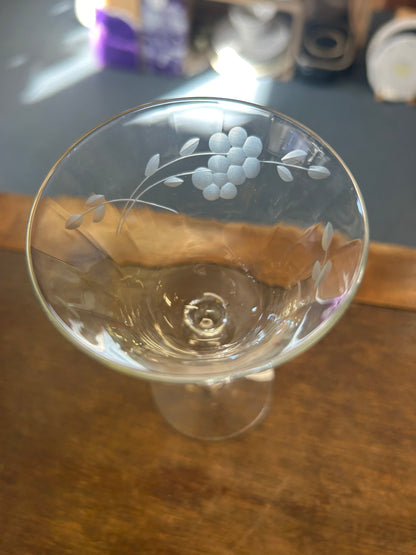 Clear Libbey Windswept Glass, 5 1/4"
