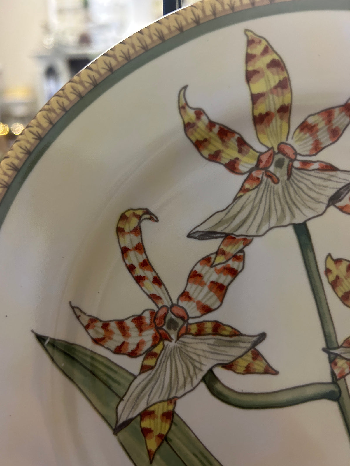 Multicolor American Atelier Botanical Plate, 8"