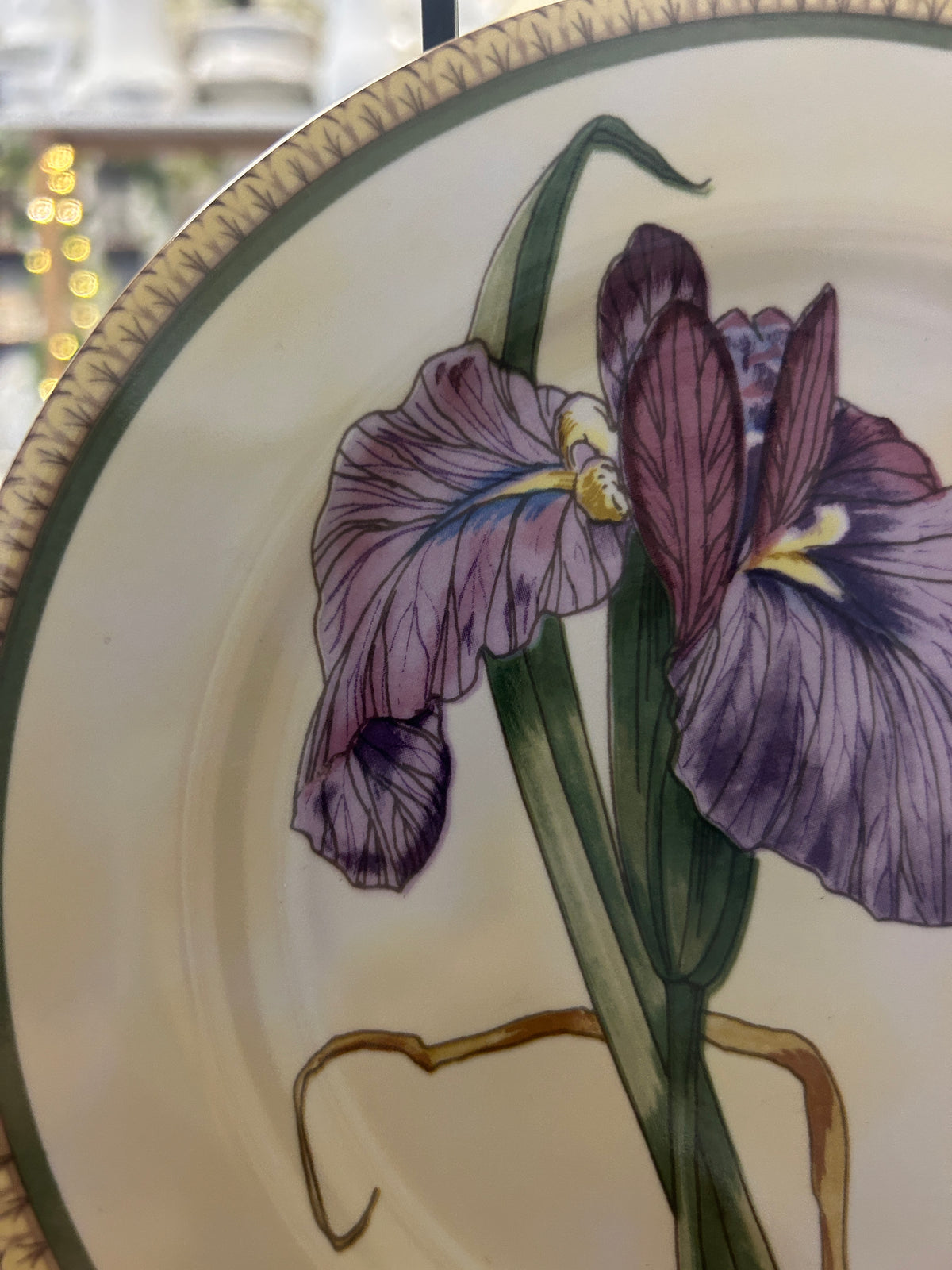 Multicolor American Atelier Botanical Plate, 8"