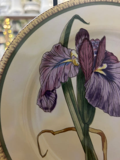 Multicolor American Atelier Botanical Plate, 8"