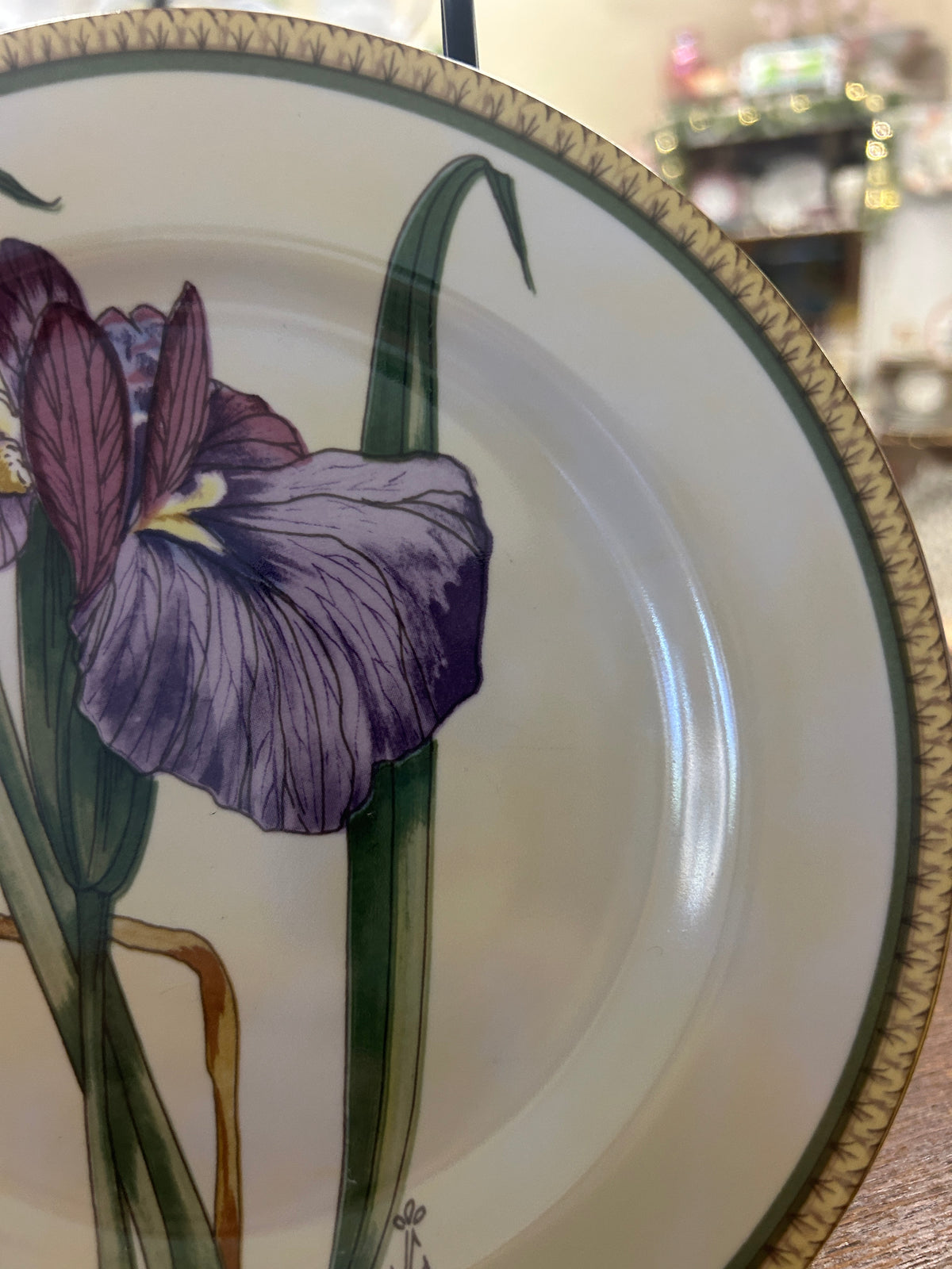 Multicolor American Atelier Botanical Plate, 8"