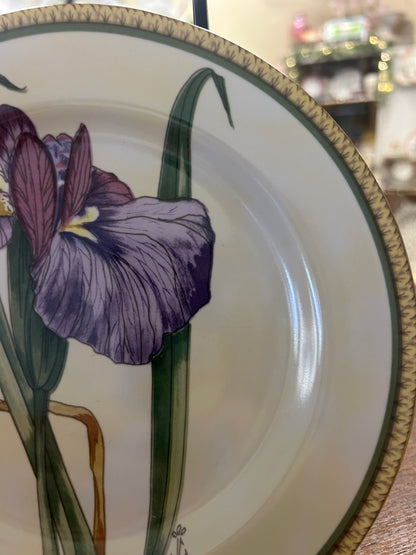 Multicolor American Atelier Botanical Plate, 8"