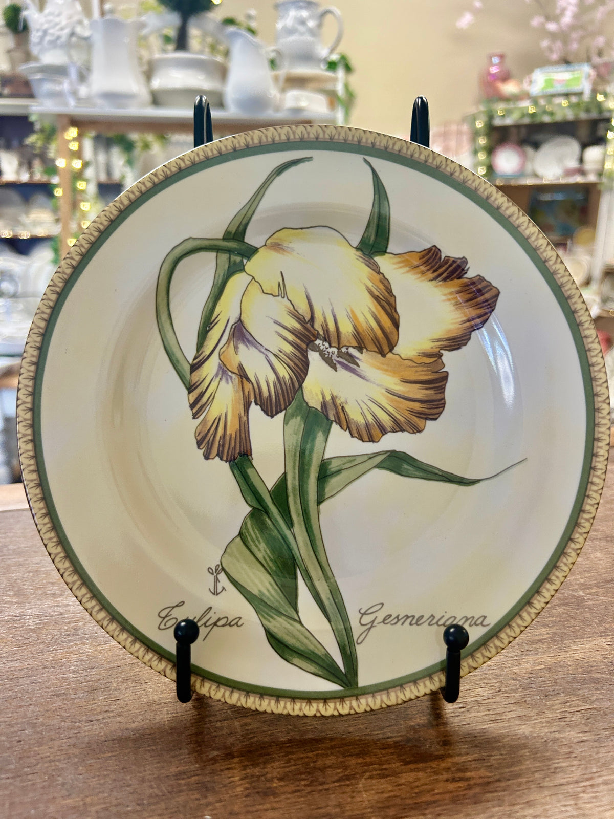 Multicolor American Atelier Botanical Plate, 8"