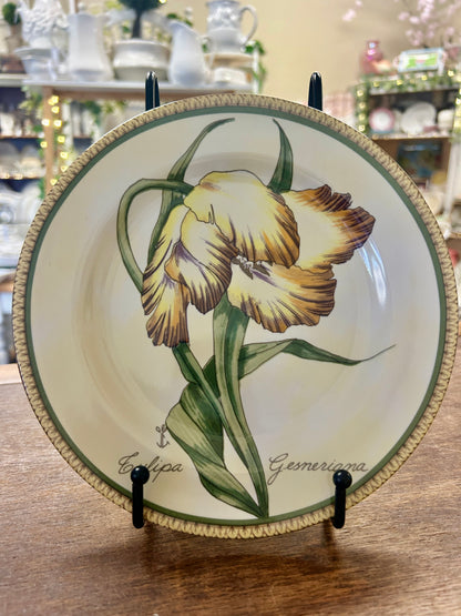 Multicolor American Atelier Botanical Plate, 8"