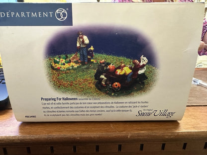 Dept 56 Preparing For Halloween