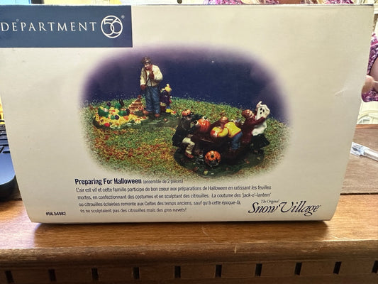 Dept 56 Preparing For Halloween