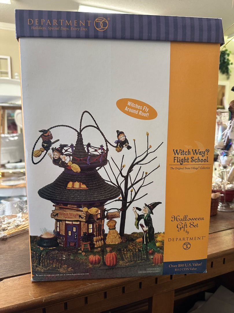 Dept 56 Witch Way? Flight School