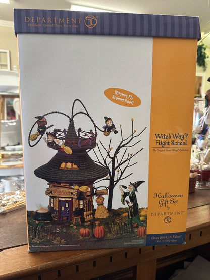 Dept 56 Witch Way? Flight School